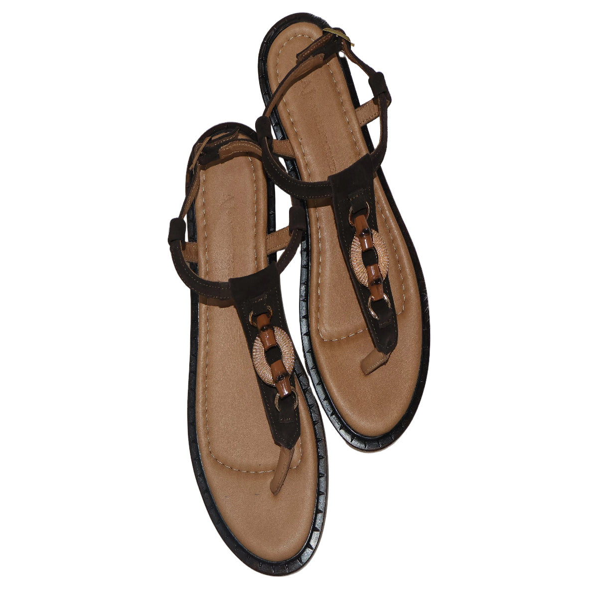 Sandale din piele naturală – Maro