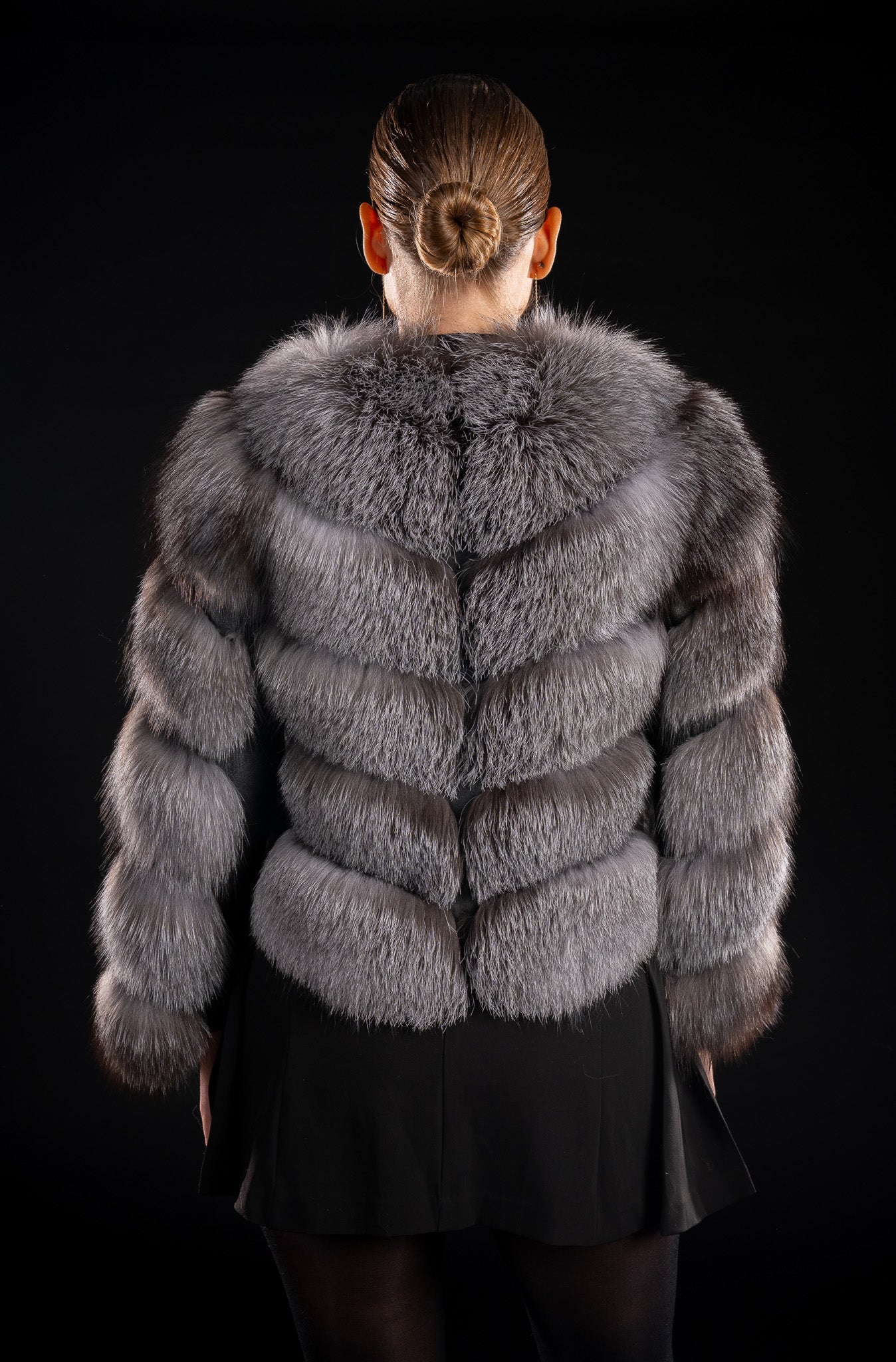 HAINA DIN BLANA NATURALA DE VULPE ARGINTIE, FROST 009