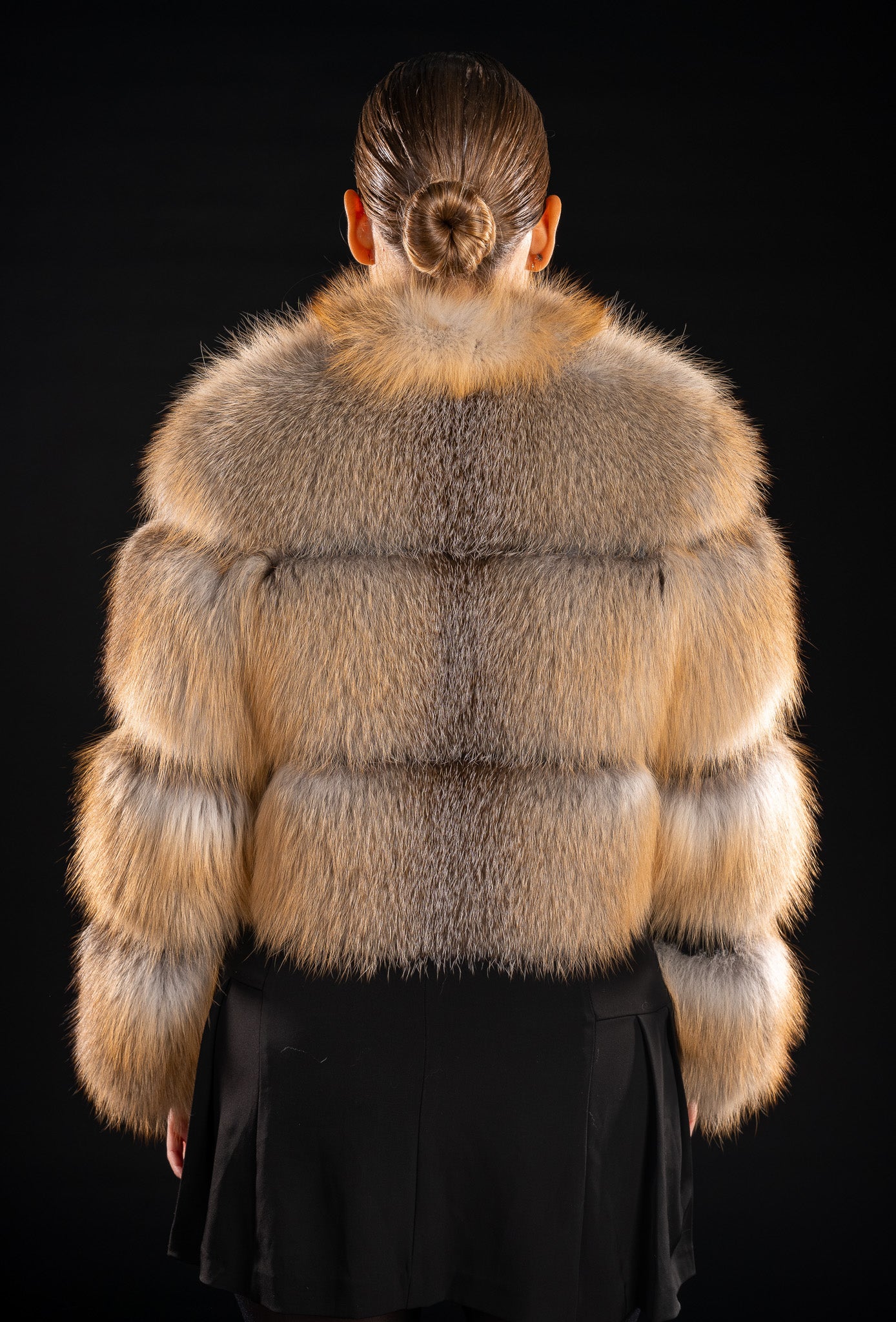 HAINA DIN BLANA NATURALA DE VULPE GOLDISLAND, GULER TUNICA 020