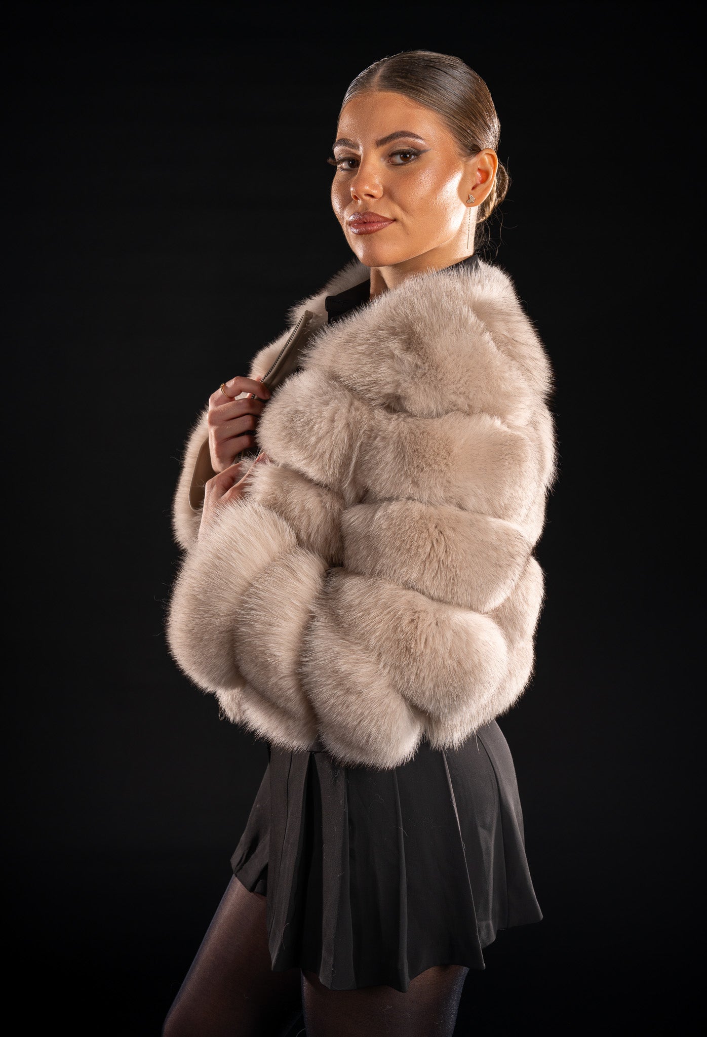 HAINA DIN BLANA NATURALA POLARA CREM, MANECA 3/4, POLAR 019