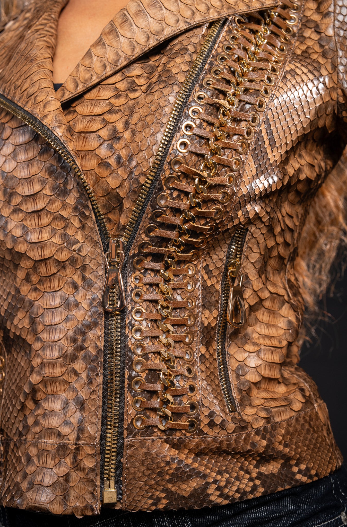 JACHETA DIN PIELE DE PITON