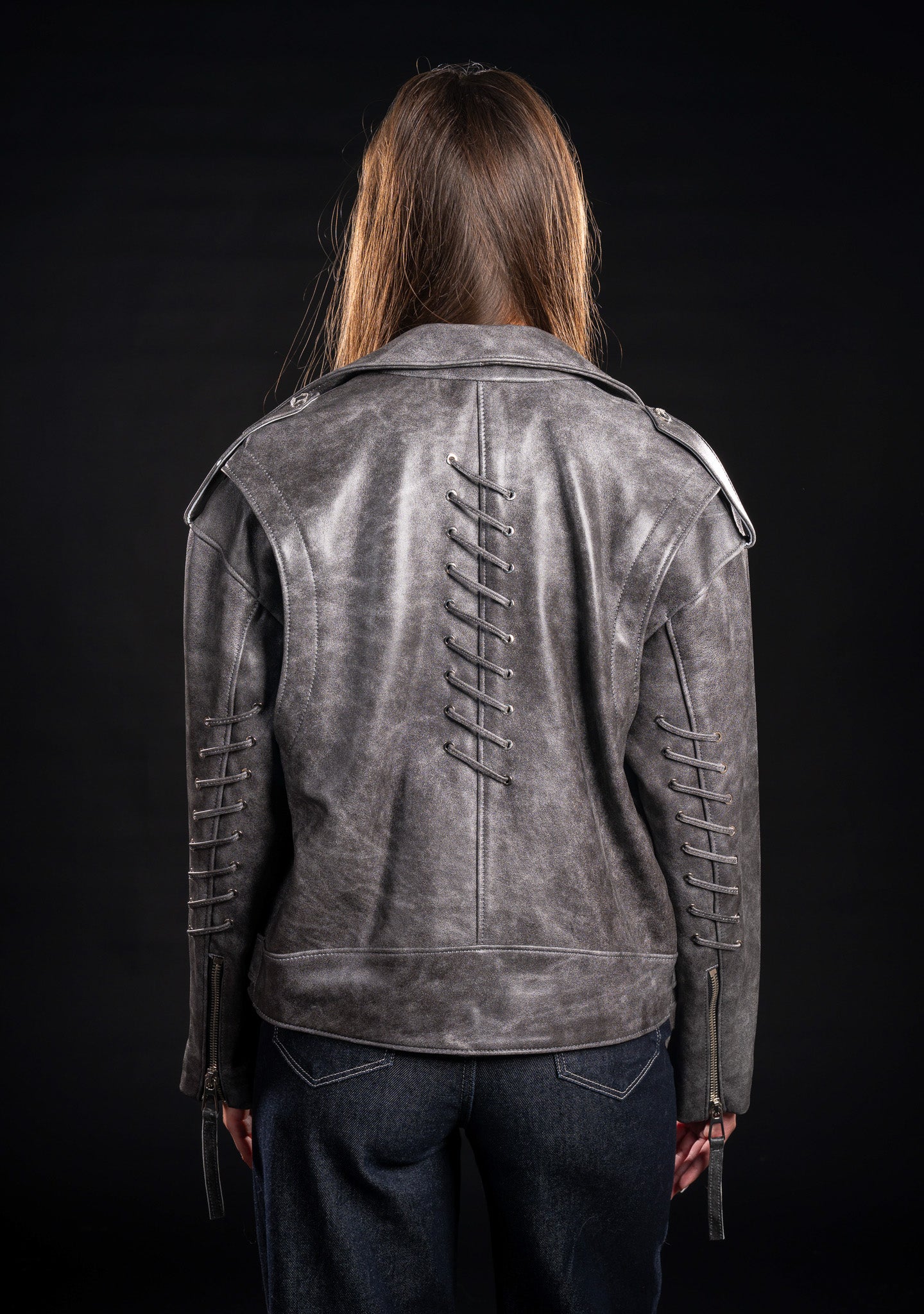 JACHETA DIN PIELE NATURALA CU GULER REVER SI CATARAMA 202