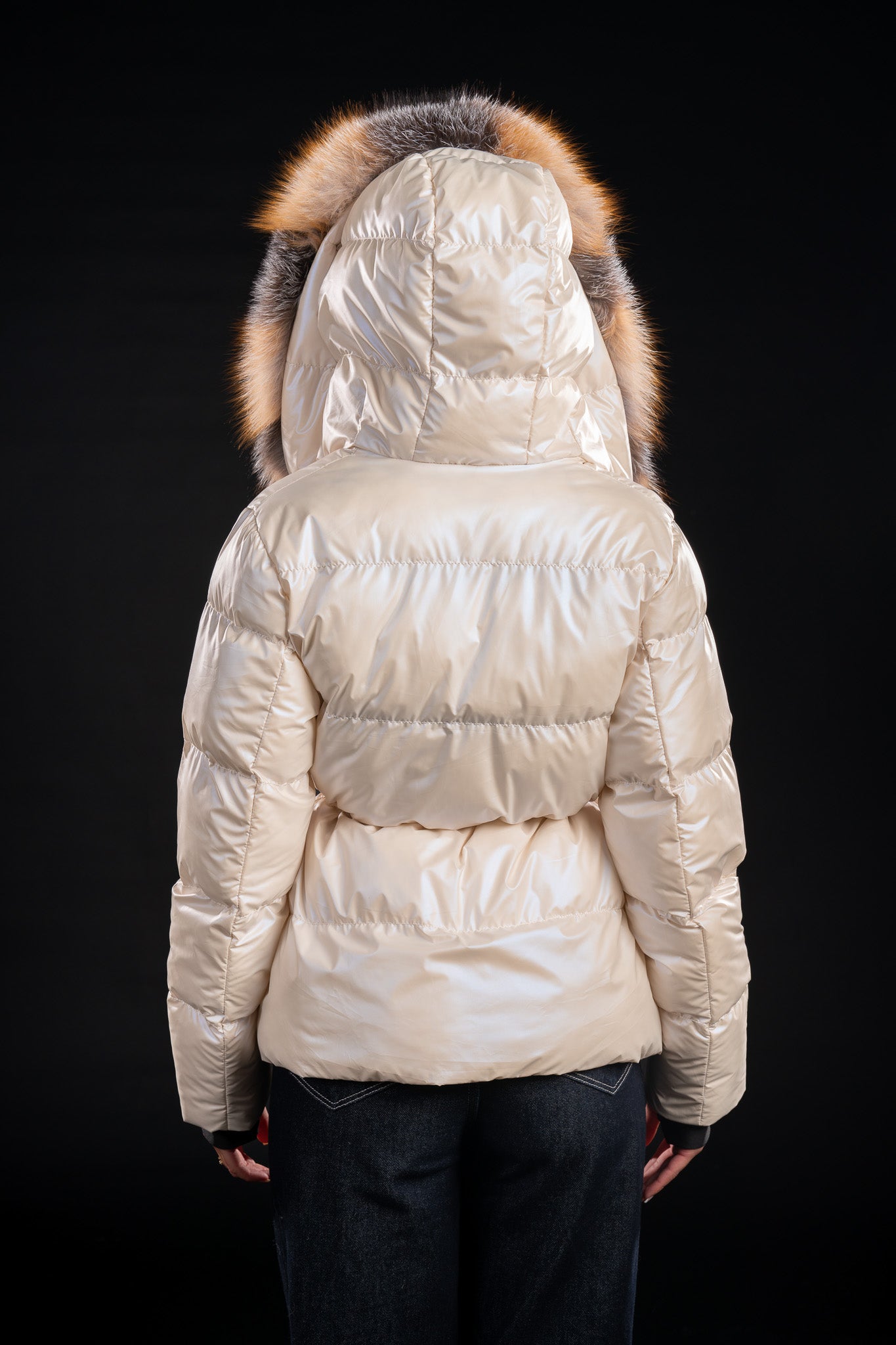 GEACA CU GLUGA DIN BLANA NATURALA DE VULPE 110