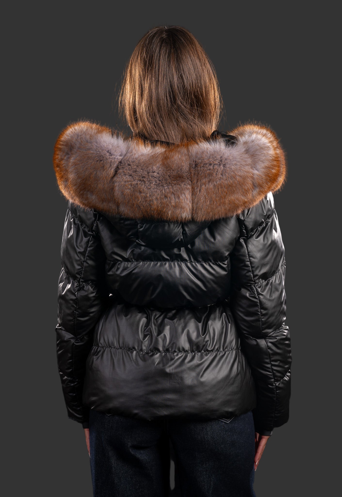 GEACA CU GLUGA DIN BLANA NATURALA DE VULPE 107