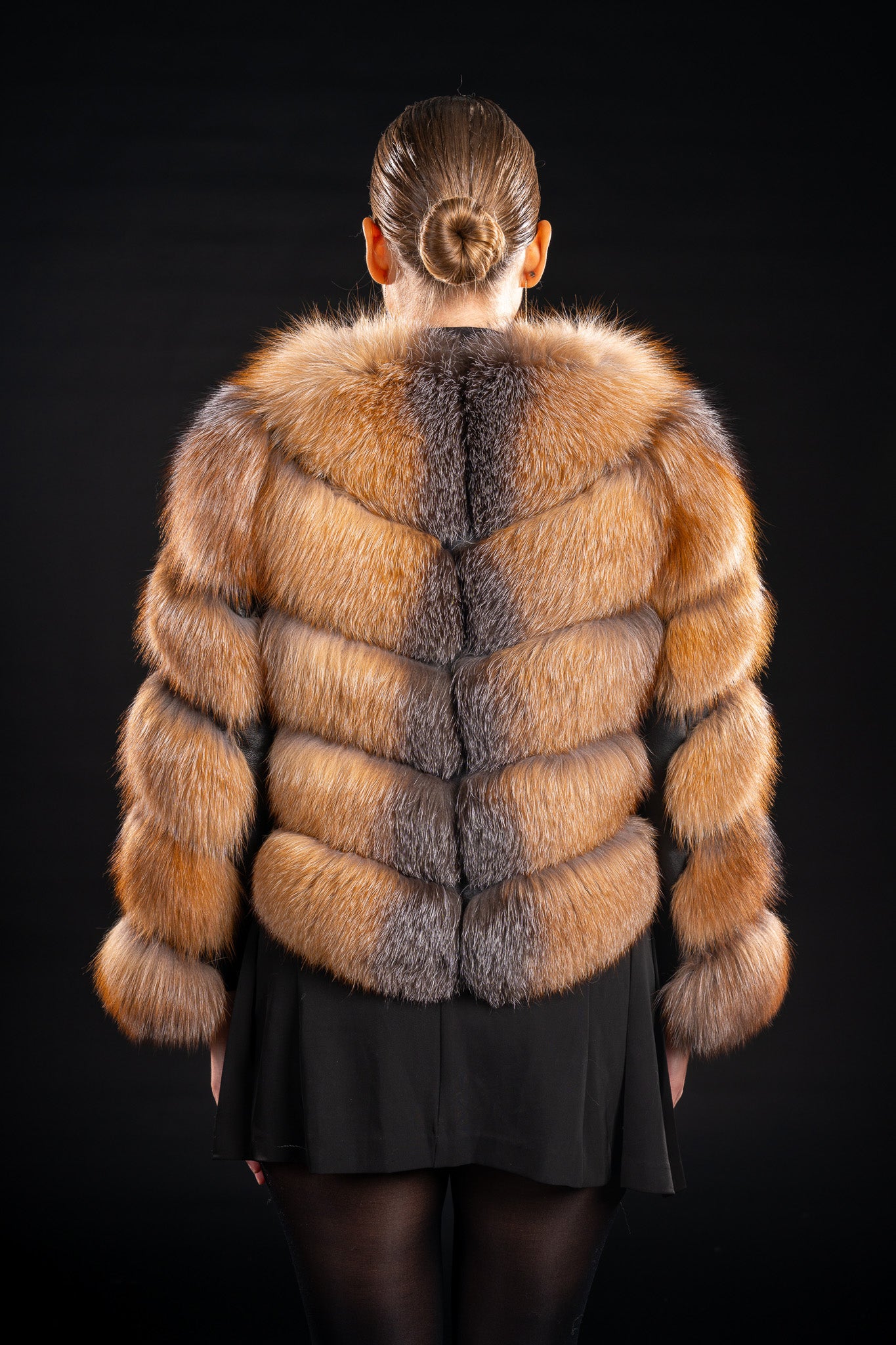 HAINA DIN VULPE NATURALA CANADIANA, MODEL V