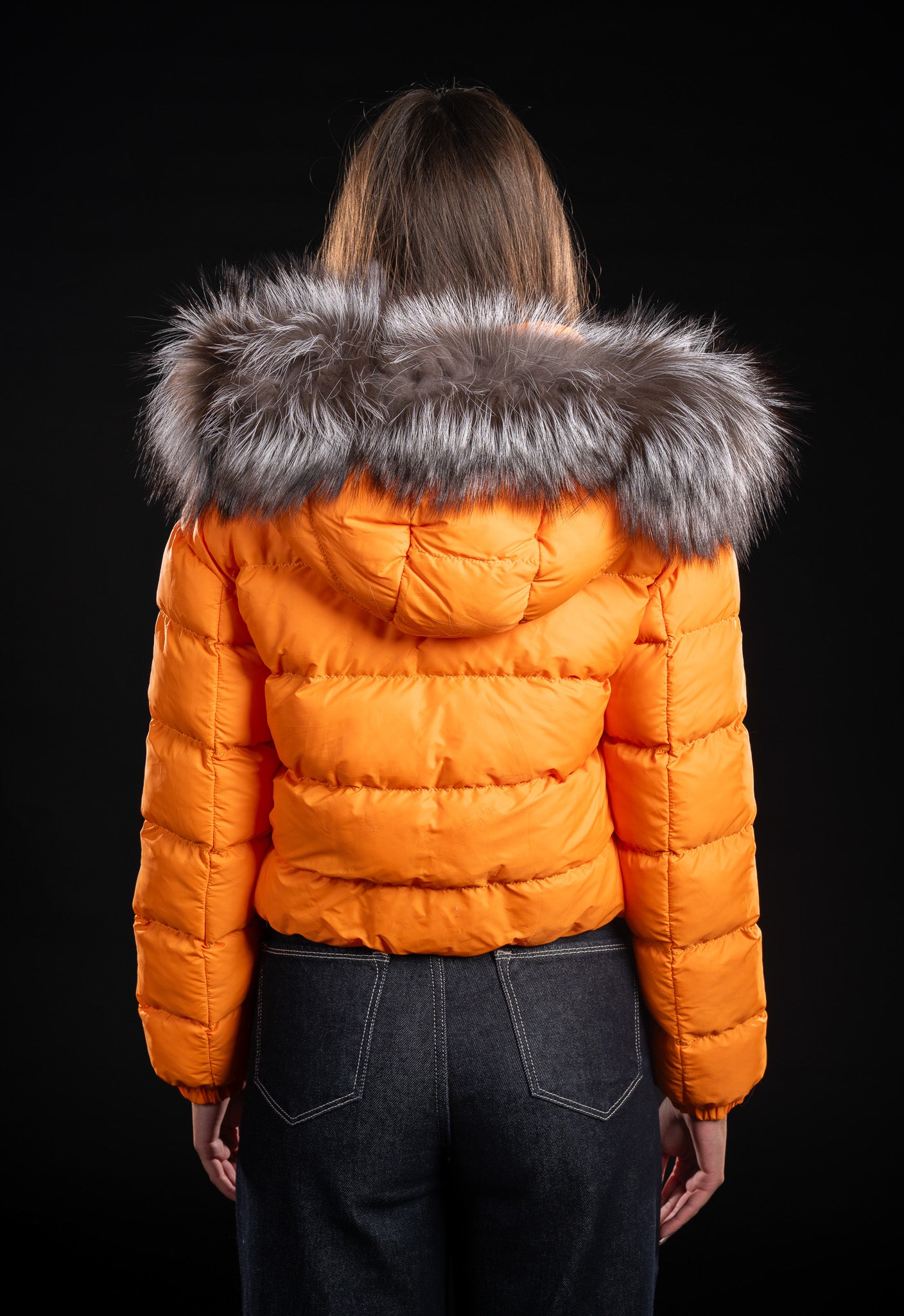 GEACA CU GLUGA DIN BLANA NATURALA DE VULPE