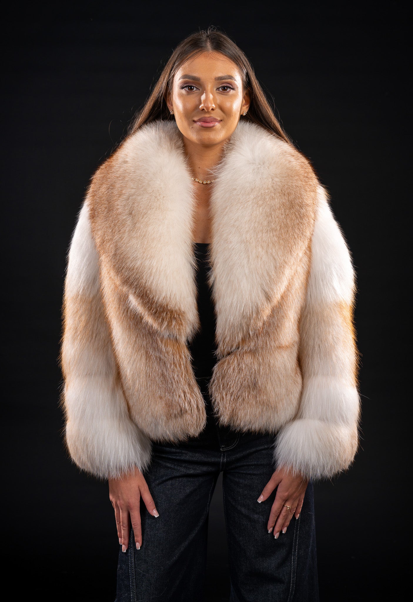 HAINA DIN BLANA NATURALA DE VULPE GOLD ISLAND