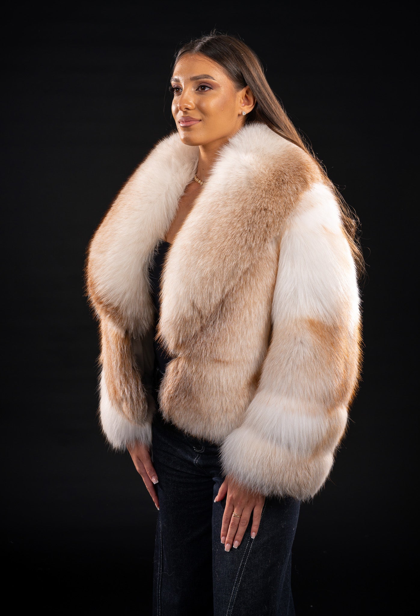 HAINA DIN BLANA NATURALA DE VULPE GOLD ISLAND