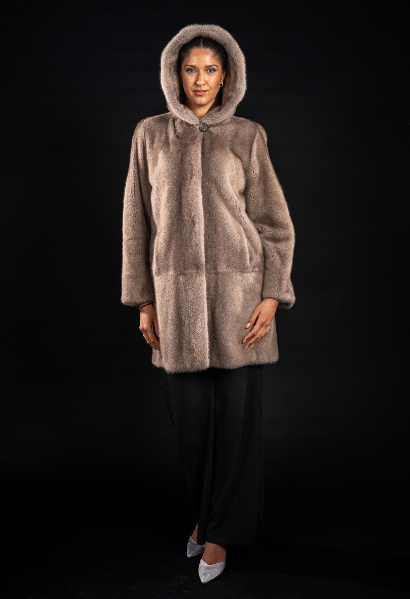 HAINA DIN BLANA NATURALA DE VIZON SILVERBLUE CU GLUGA