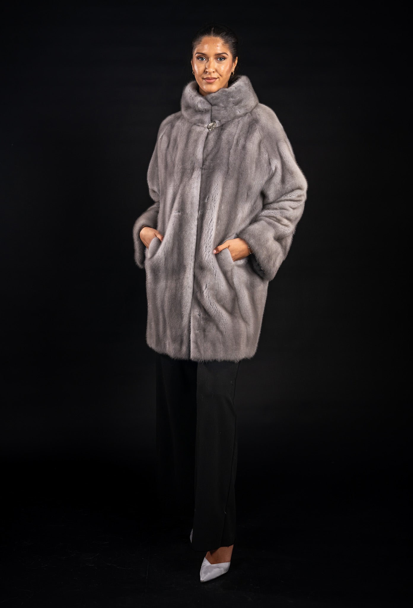 HAINA DIN BLANA NATURALA DE VIZON GRI SAPPHIRE