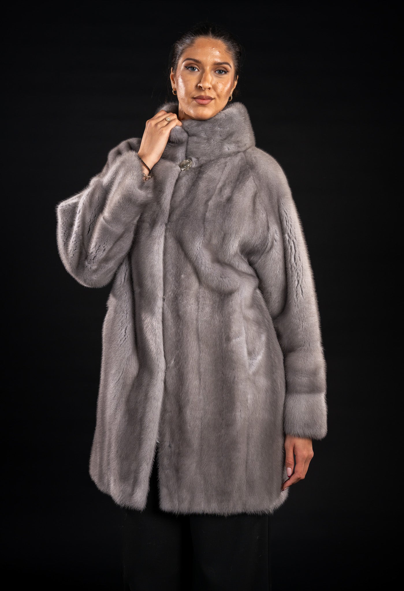 HAINA DIN BLANA NATURALA DE VIZON GRI SAPPHIRE