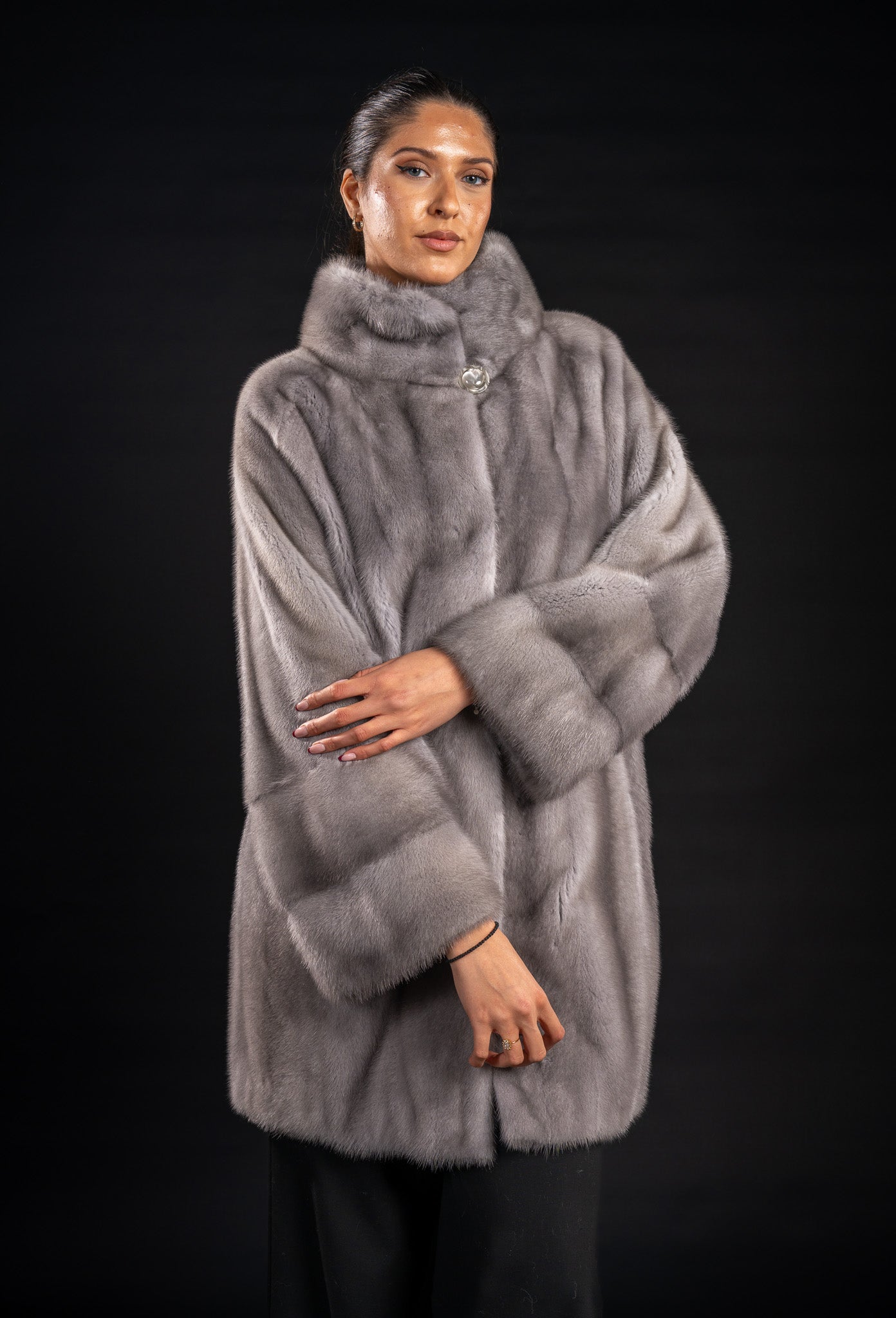 HAINA DIN BLANA NATURALA DE VIZON GRI SAPPHIRE