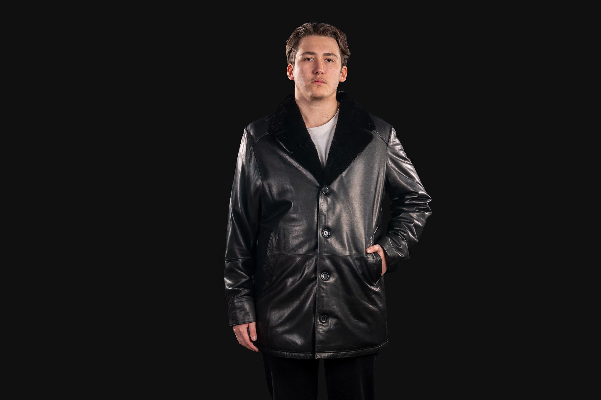 COJOC DIN PIELE NATURALA SI GULER DE VIZON