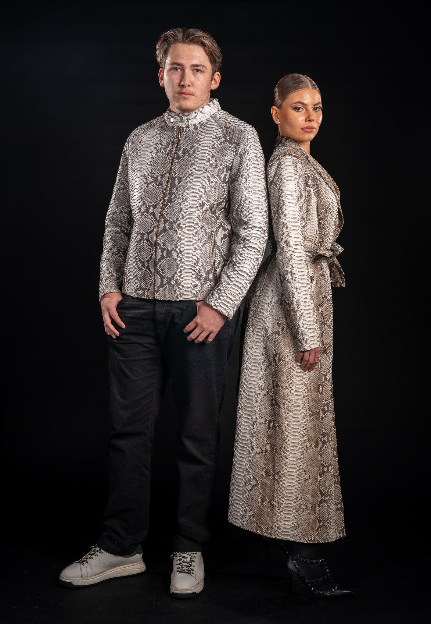 PALTON DIN PIELE NATURALA DE PITON ROYAL 785