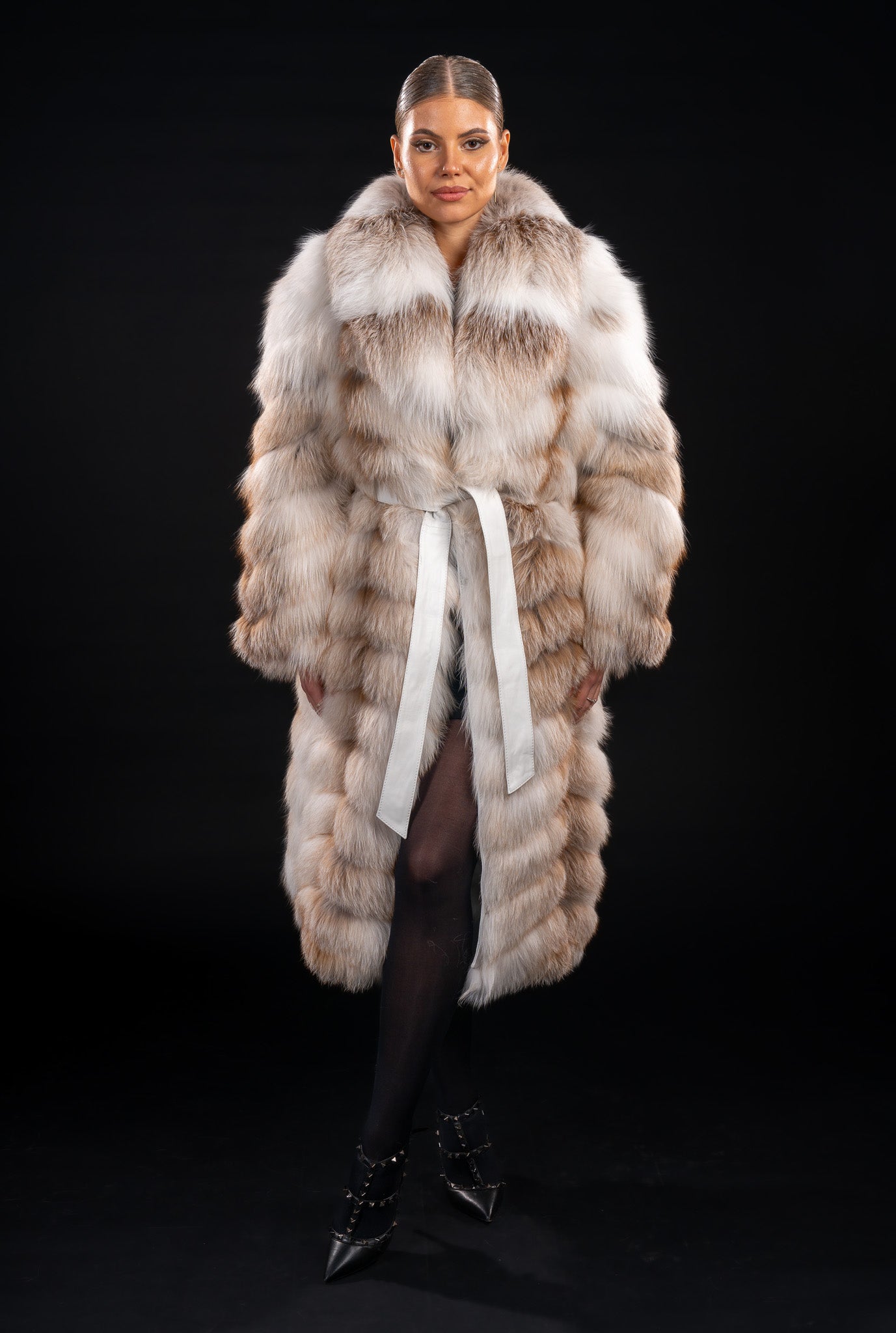 HAINA DIN BLANA NATURALE DE VULPE GOLD ISLAND , GULER REVER 032