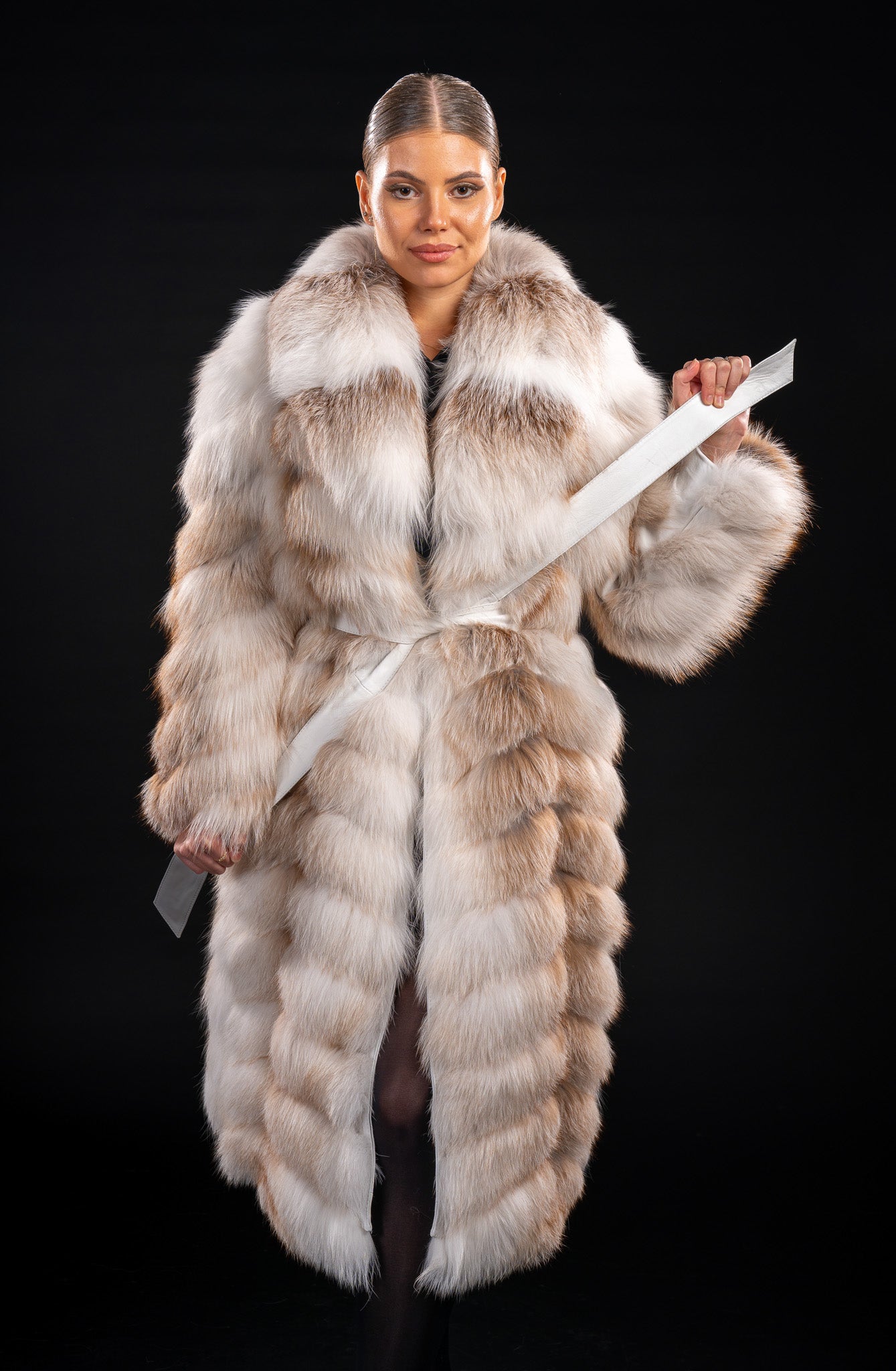 HAINA DIN BLANA NATURALE DE VULPE GOLD ISLAND , GULER REVER 032