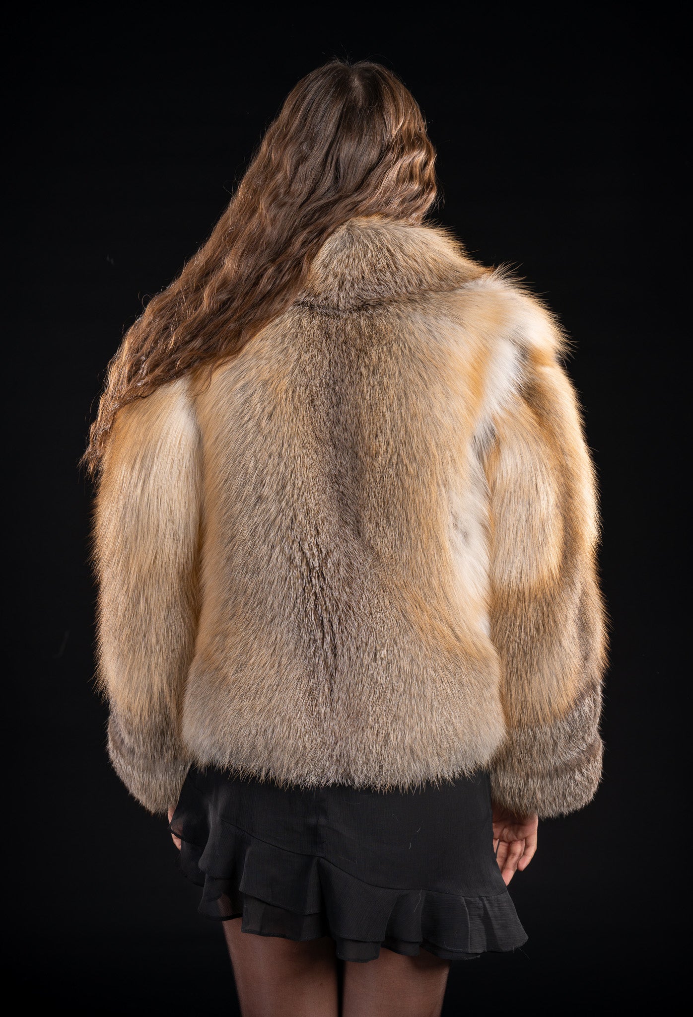 HAINA DIN BLANA NATURALA DE VULPE GOLD FROST , GULER REVER  030