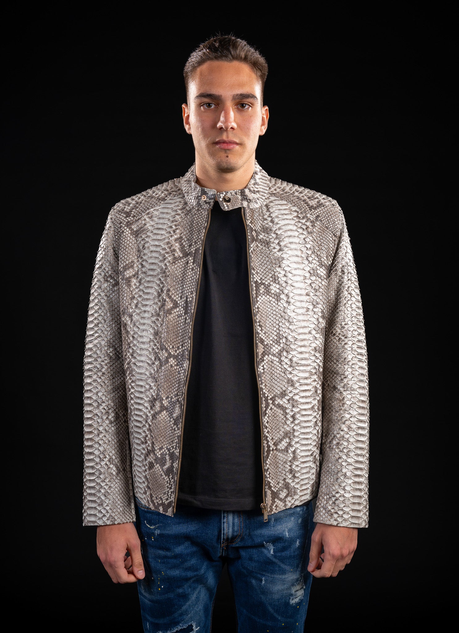 GEACA DIN PIELE NATURALA DE PITON B05