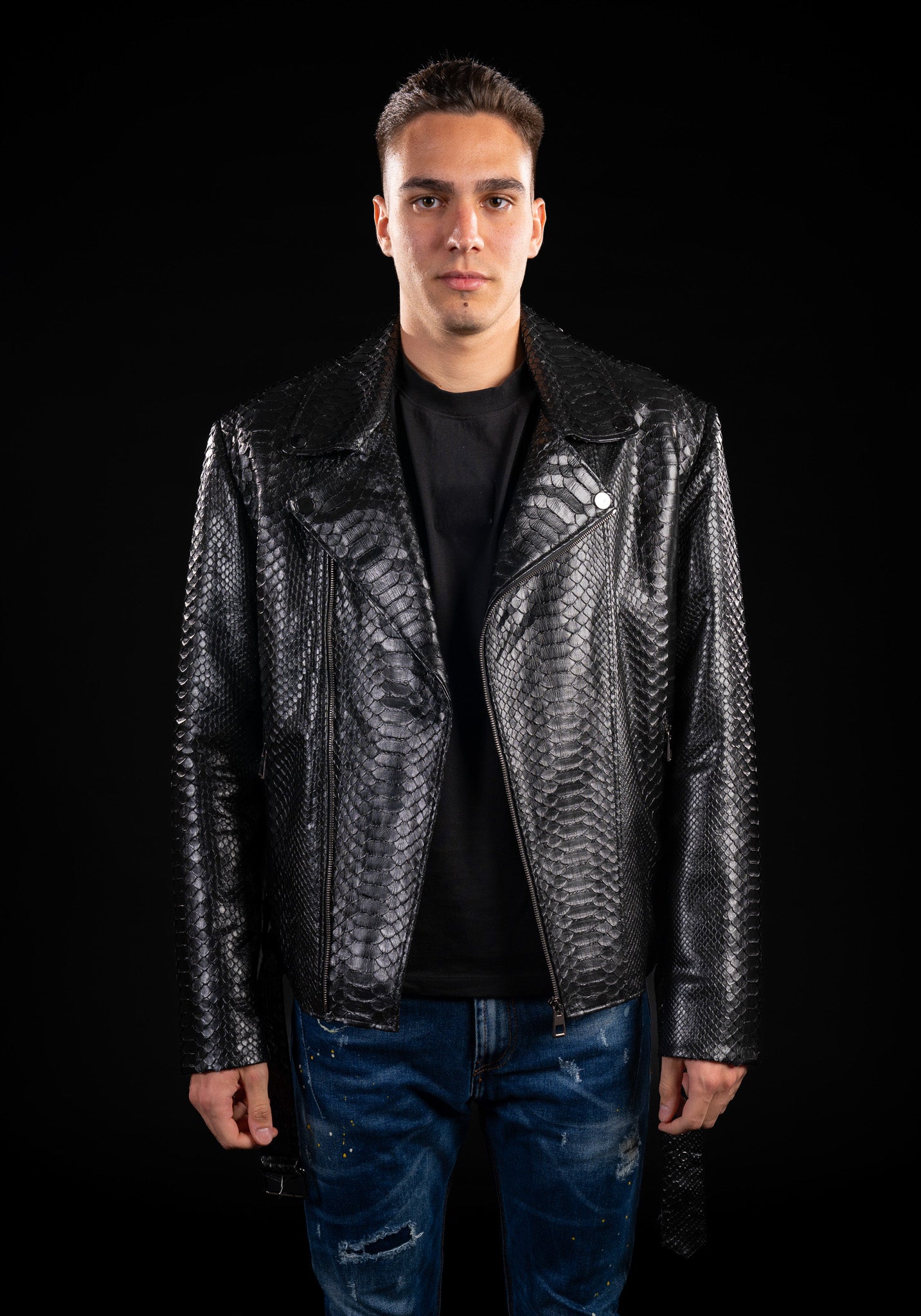 GEACA DIN PIELE NATURALA DE PITON B04