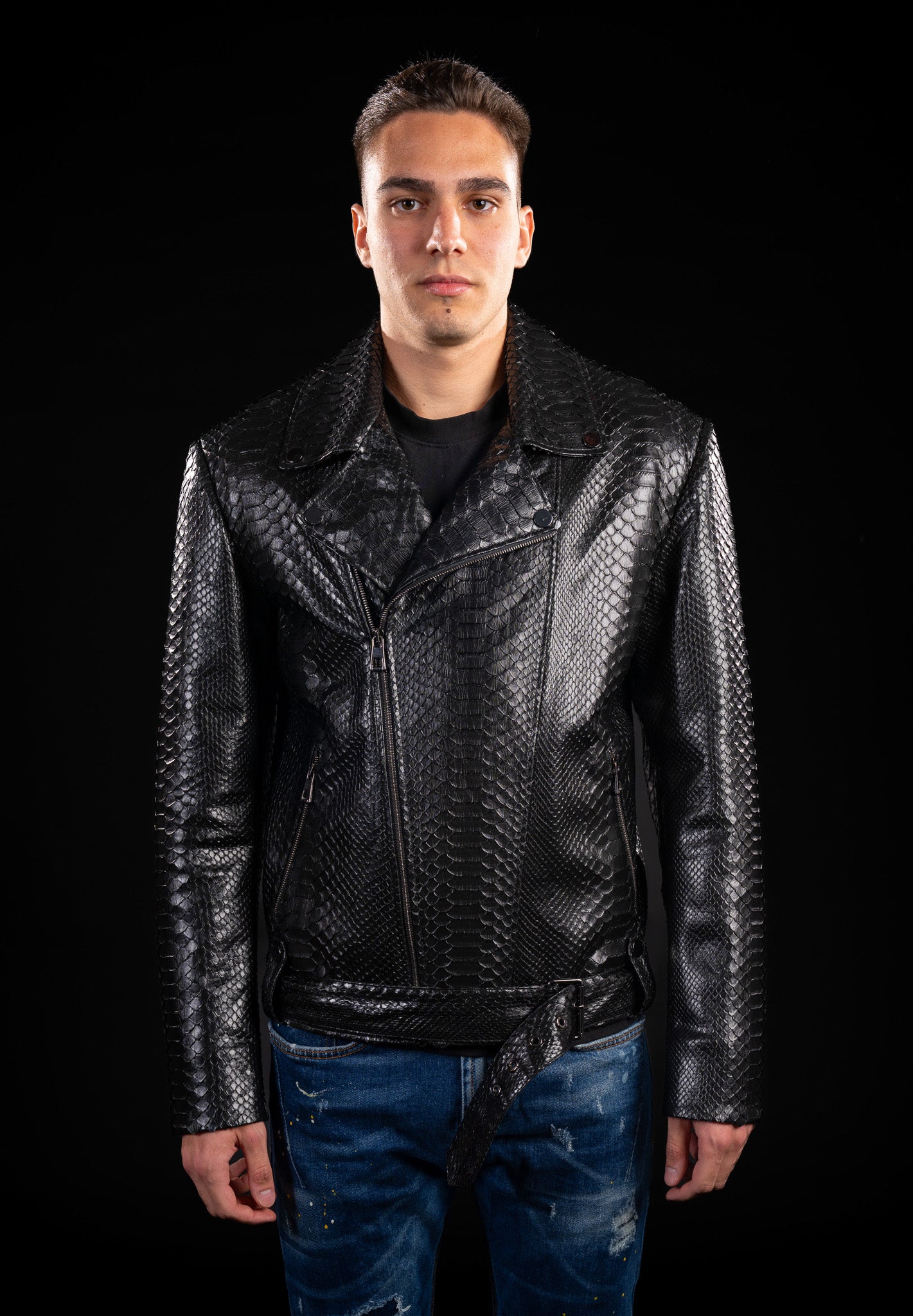 GEACA DIN PIELE NATURALA DE PITON B04