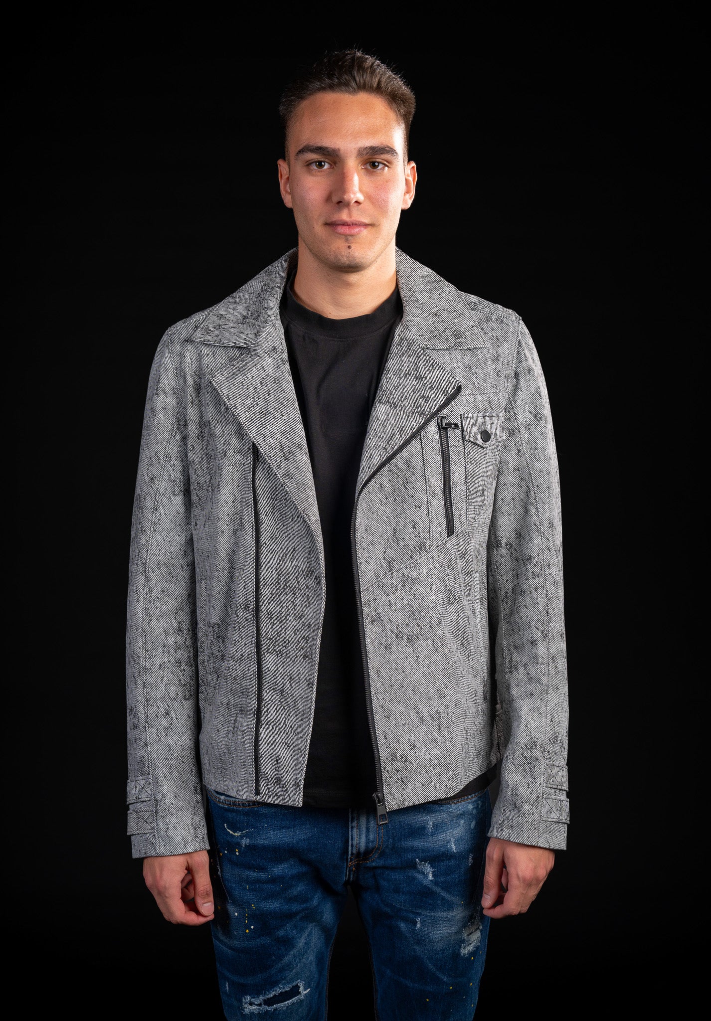 GEACA DIN PIELE NATURALA DE BARBATI B03