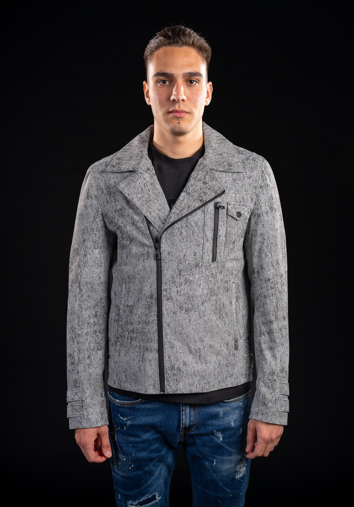 GEACA DIN PIELE NATURALA DE BARBATI B03