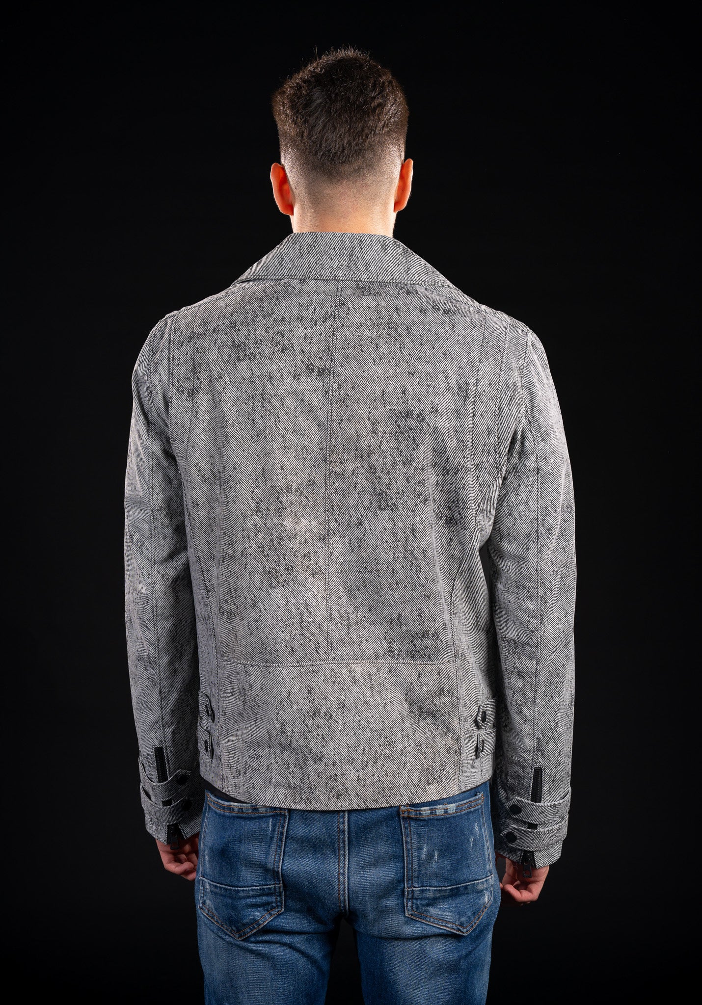 GEACA DIN PIELE NATURALA DE BARBATI B03