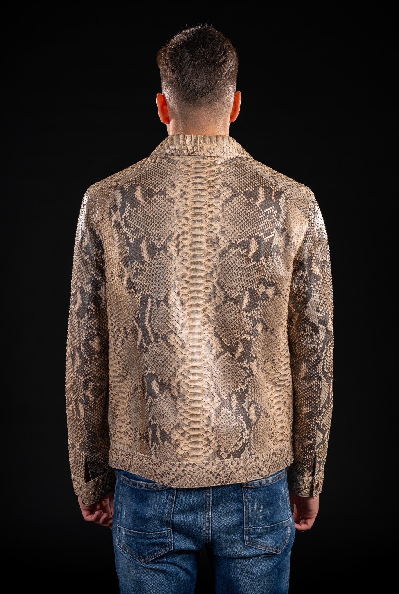 GEACA DIN PIELE NATURALA DE PITON - BARBATI B01