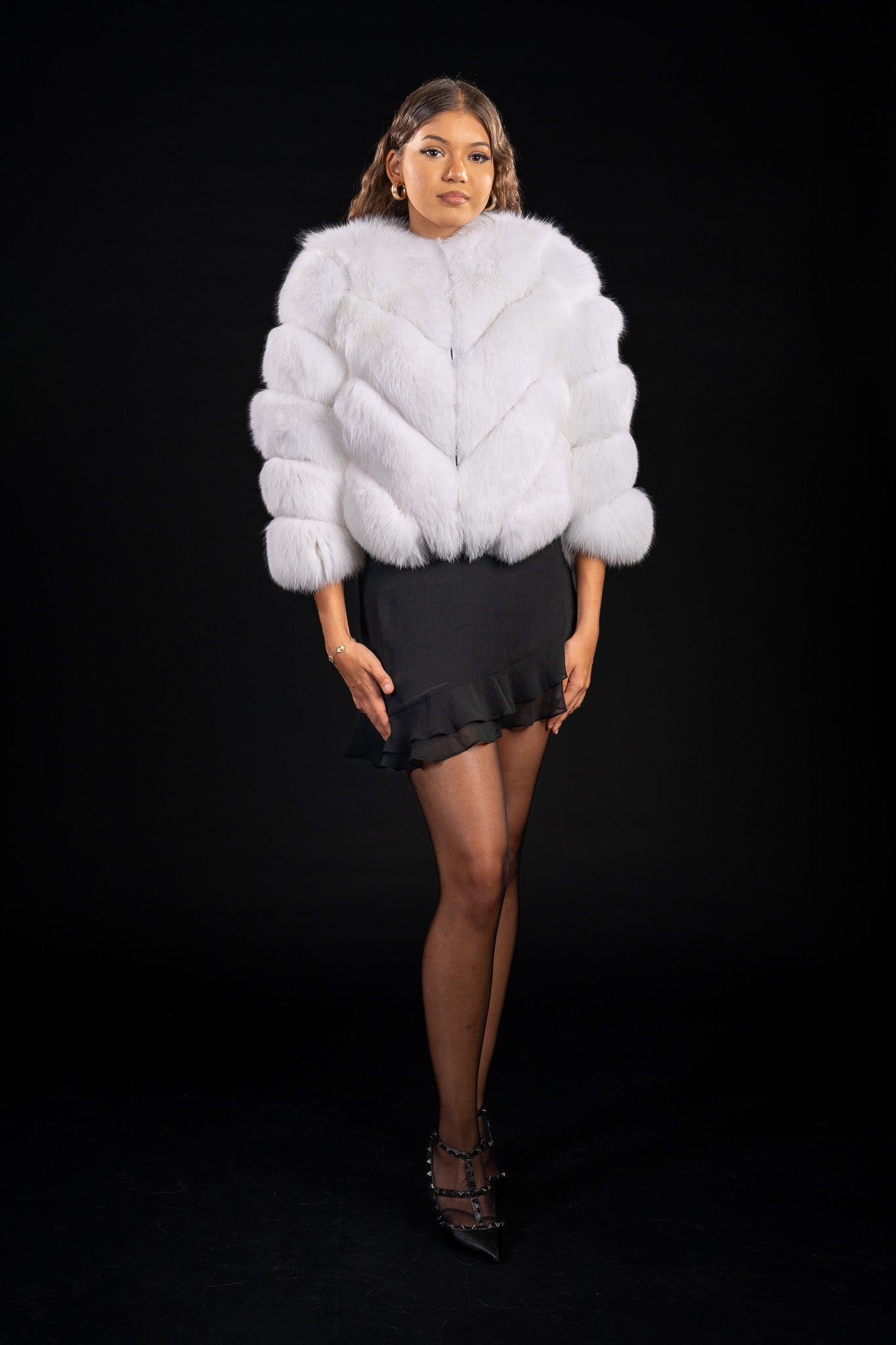 HAINA DIN BLANA NATURALA DE VULPE POLARA IN V 3IN1, 031