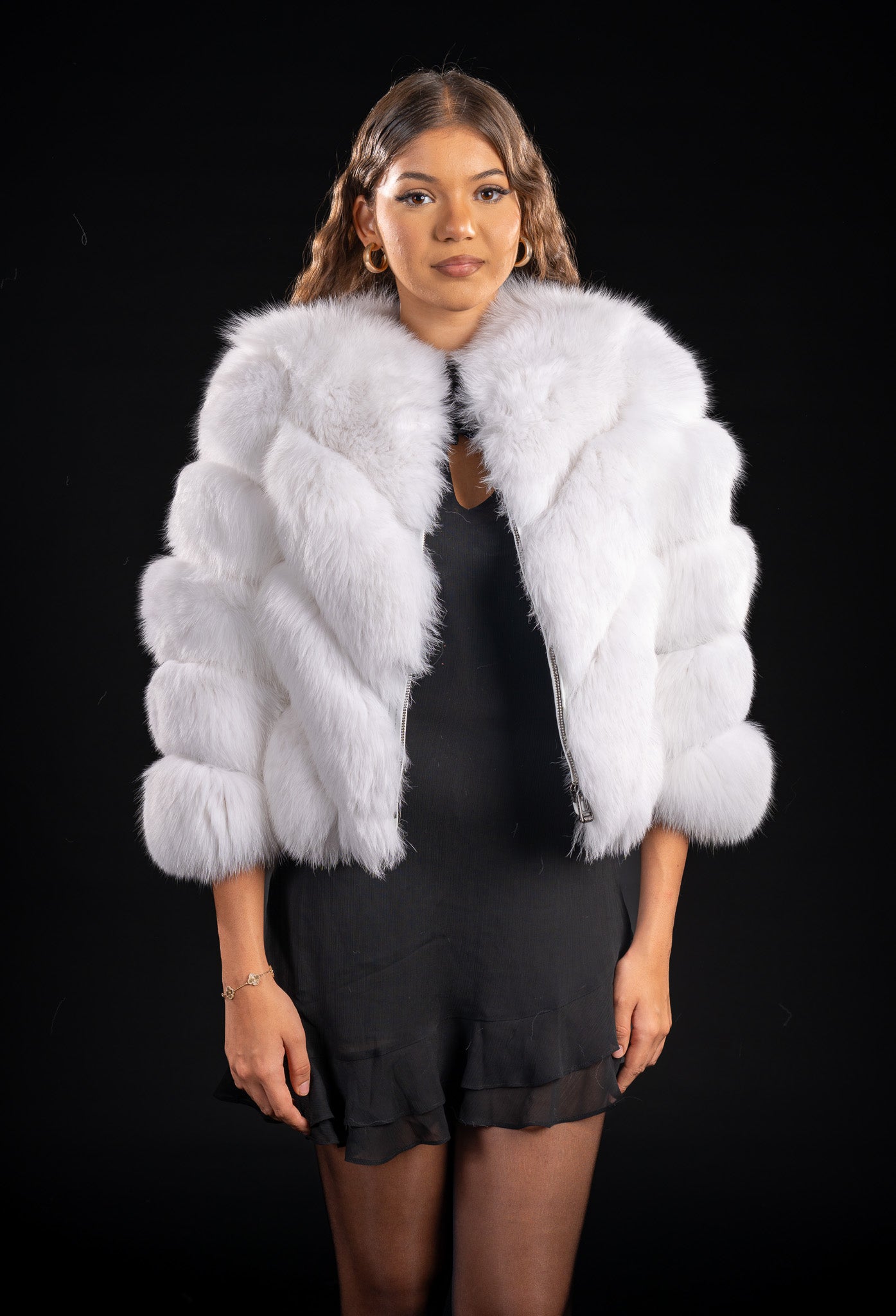 HAINA DIN BLANA NATURALA DE VULPE POLARA IN V 3IN1, 031