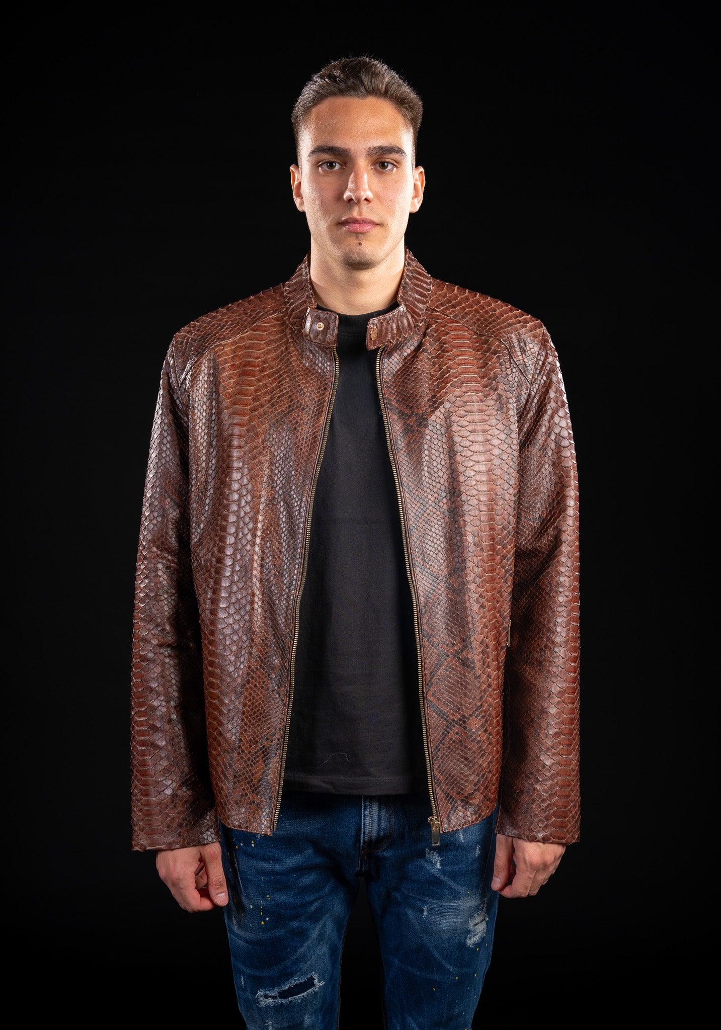 GEACA DIN PIELE NATURALA DE PITON B13