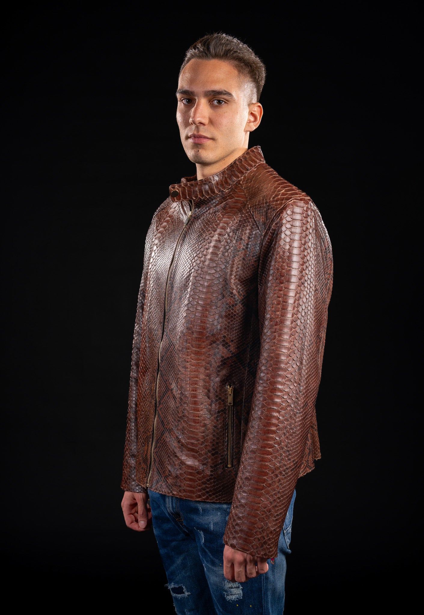 GEACA DIN PIELE NATURALA DE PITON B13