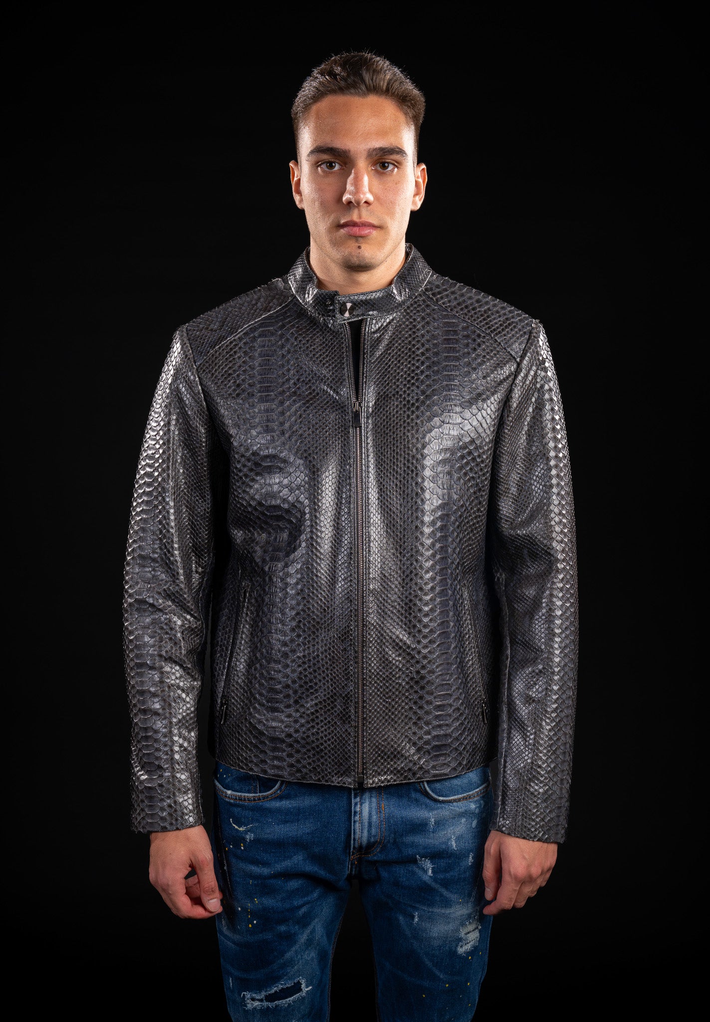 GEACA DIN PIELE NATURALA DE PITON B14