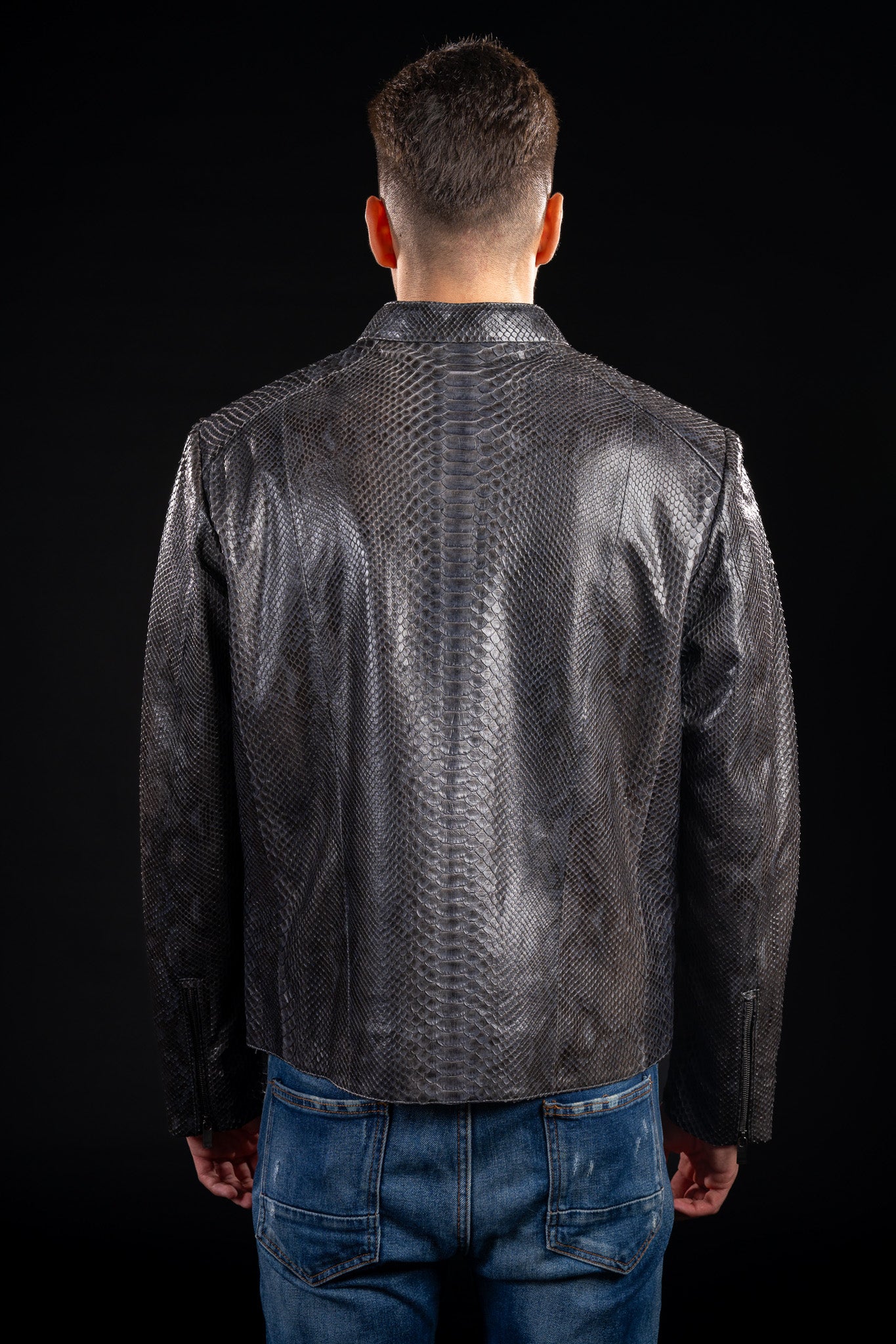 GEACA DIN PIELE NATURALA DE PITON B14