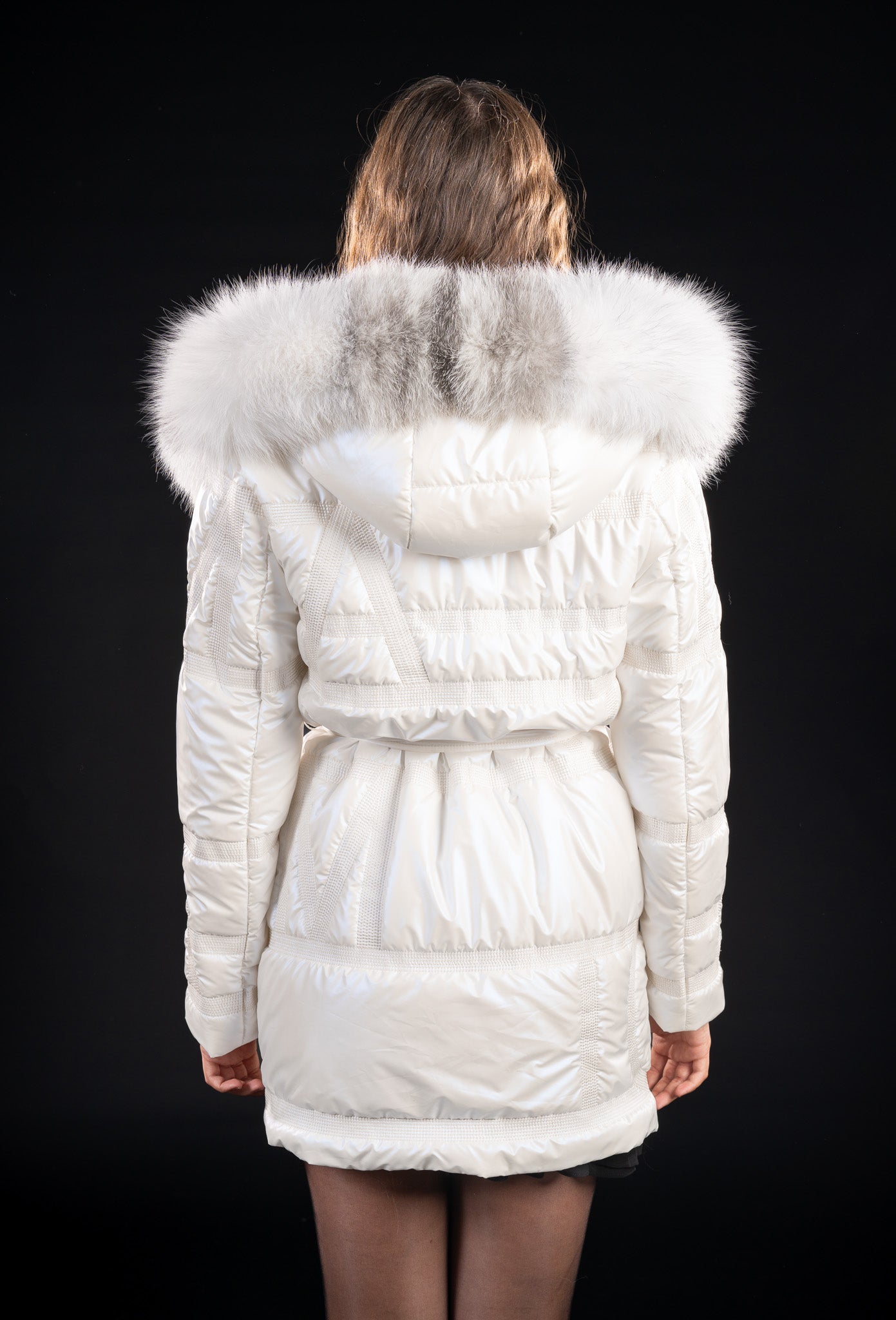 GEACA CU GULER  DIN BLANA NATURALA DE VULPE ARTICA 113