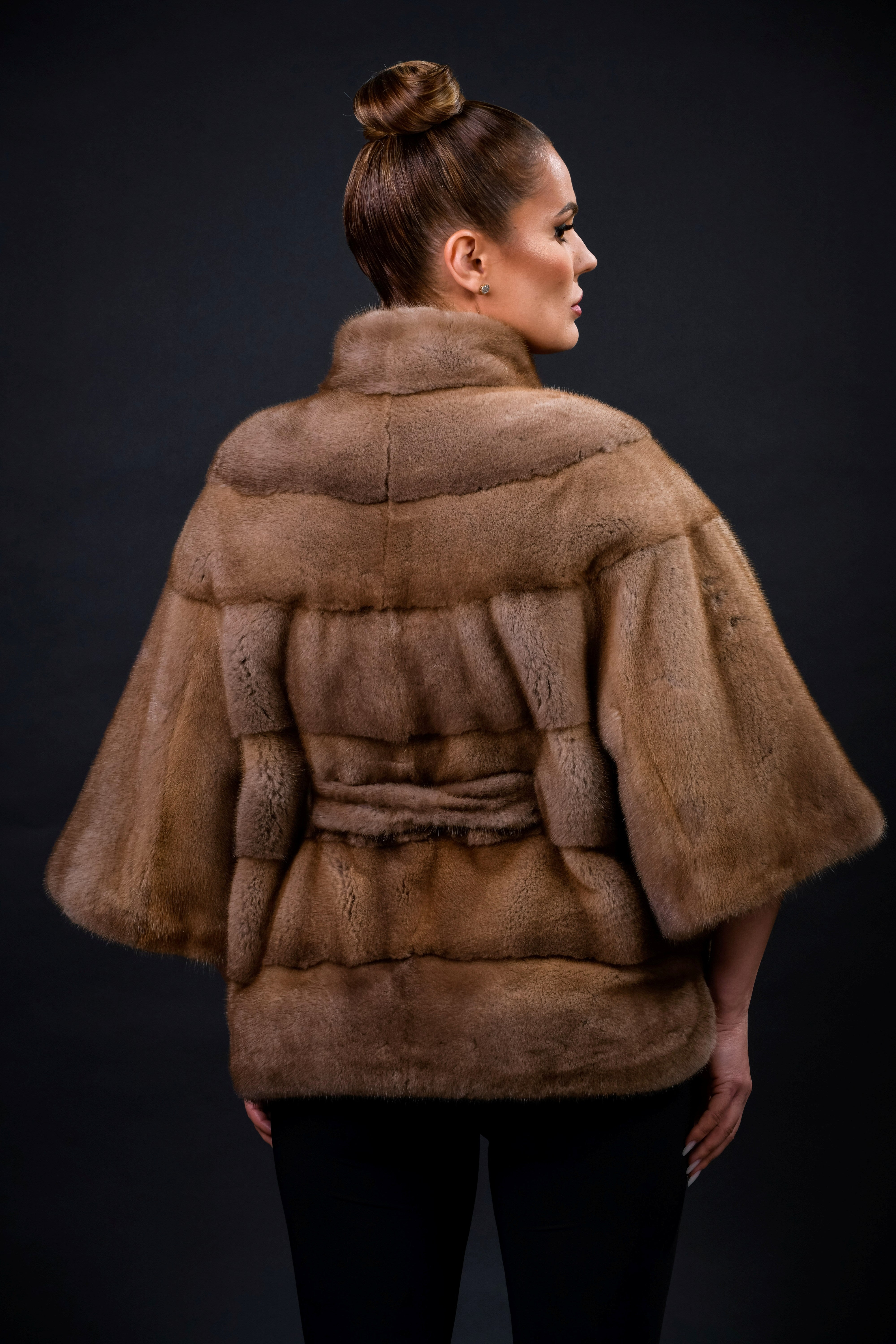 HAINA DIN BLANA NATURALA DE VIZON PASTEL , MANECA 3/4